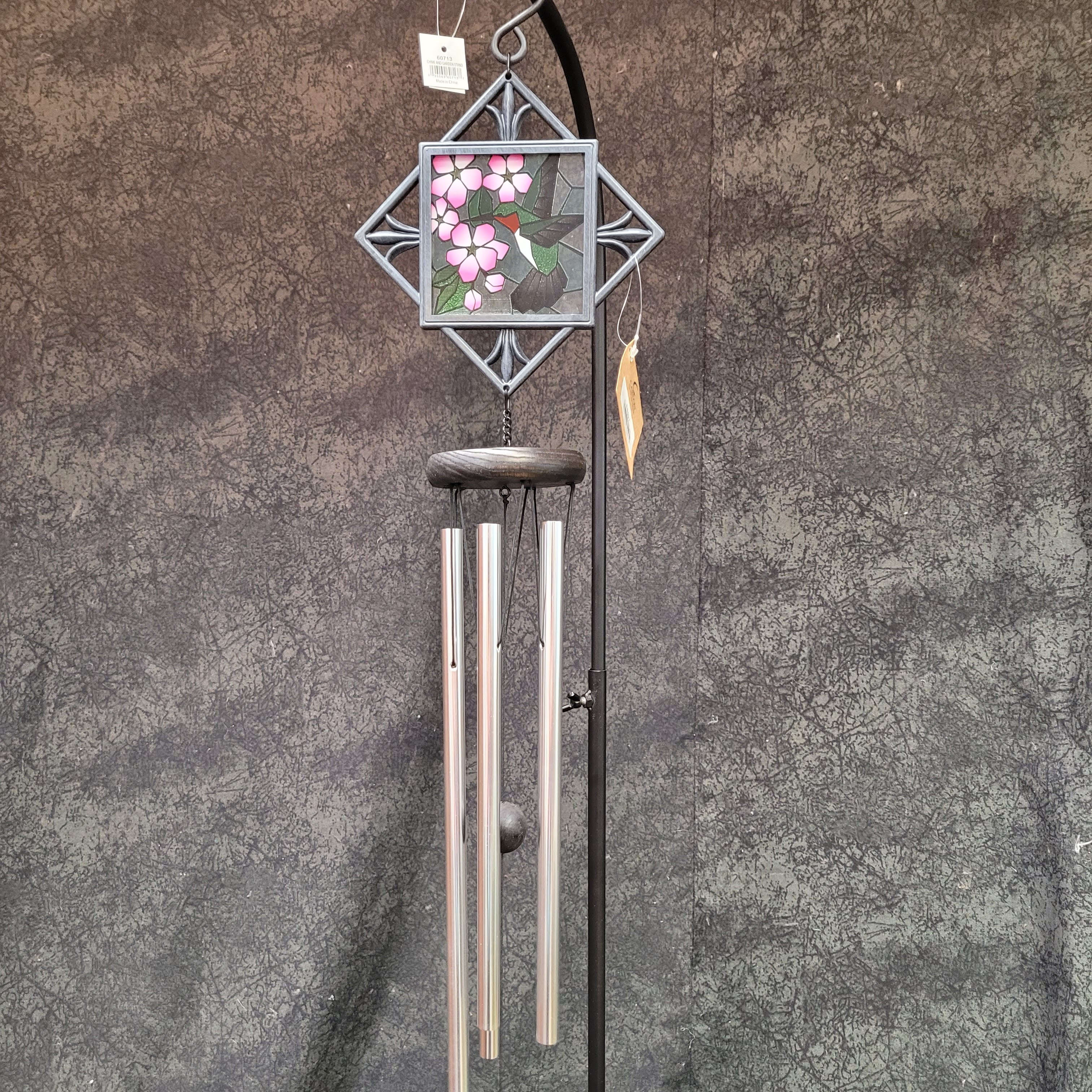 64497 - Stained Glass Wind Chime Flower Bouquet