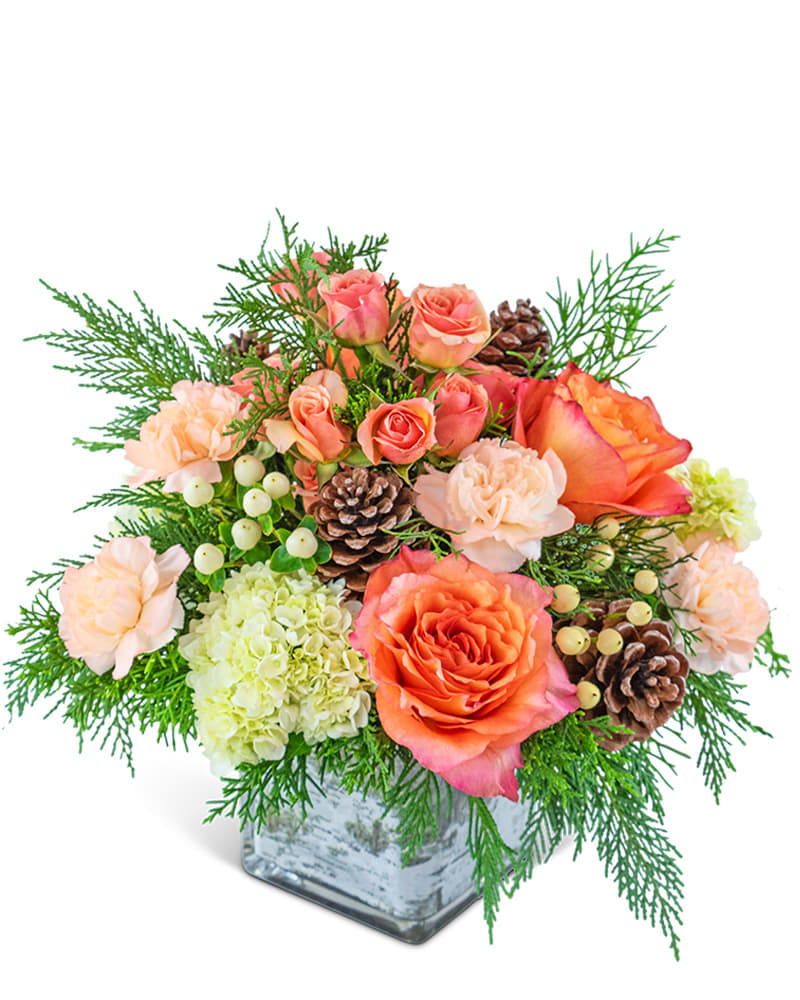 Peachy Woodland Flower Bouquet
