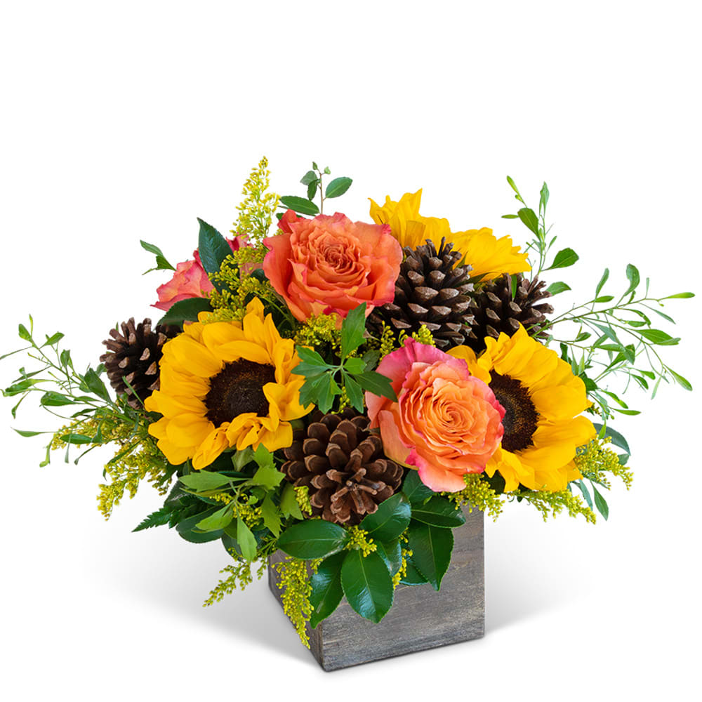 Harvest Sunburst Harmony Flower Bouquet