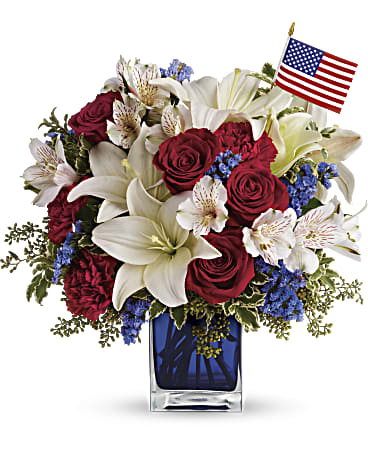 America the Beautiful Flower Bouquet