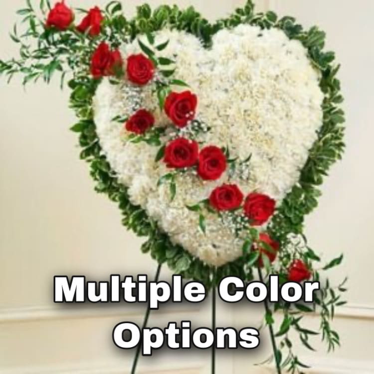 Undying Love Floral Heart – Multiple Color Options