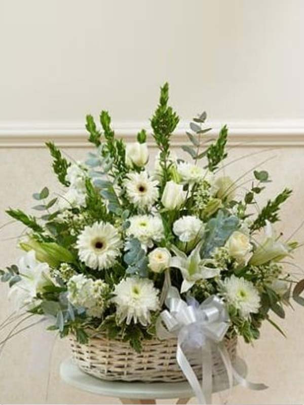 Serenity Basket Arrangement Flower Bouquet