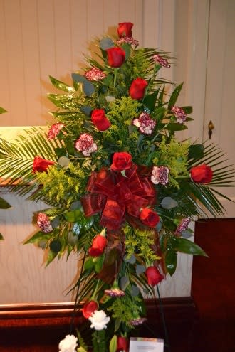 Roses and Carnations Standing Spray