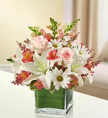 Healing Hope Bouquet – Pink & White Flower Bouquet