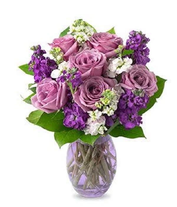 Purple Devotion Flower Bouquet