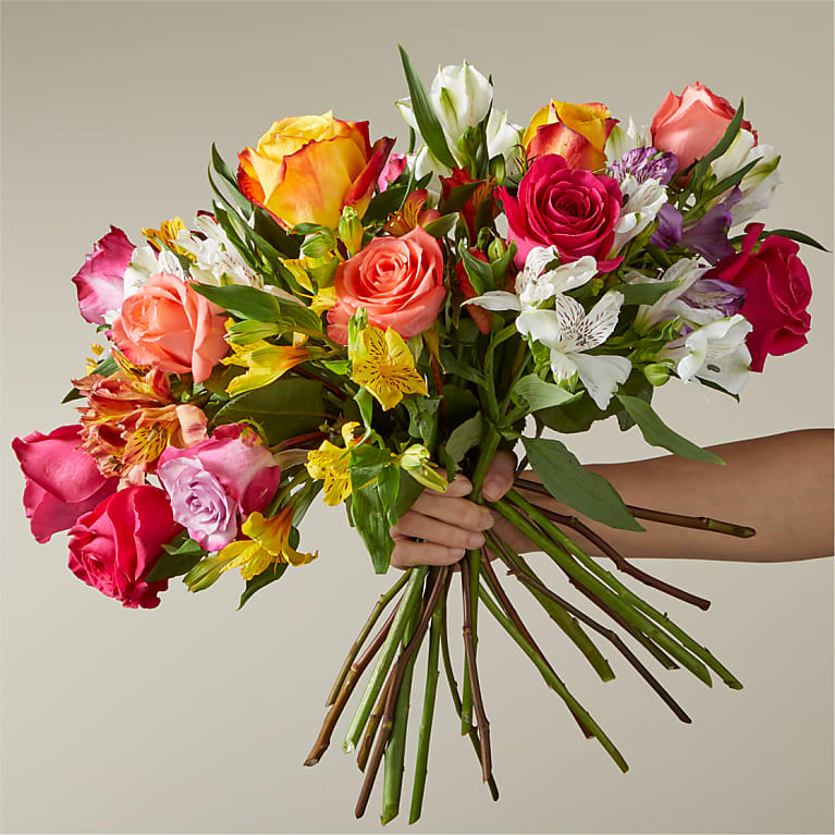 SMILES & SUNSHINE WRAPPED BOUQUET Flower Bouquet