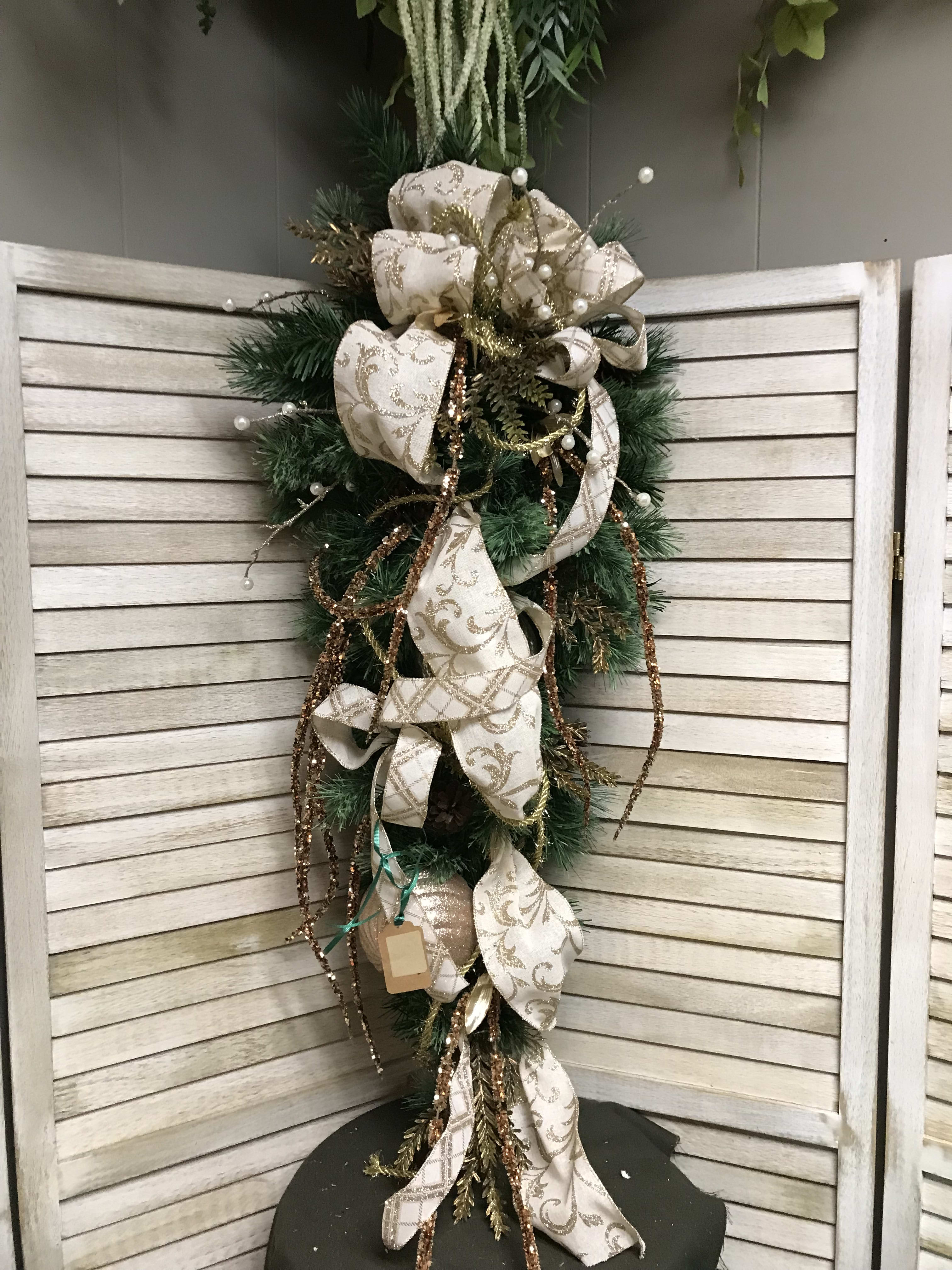 Golden Ornament Swag Flower Bouquet