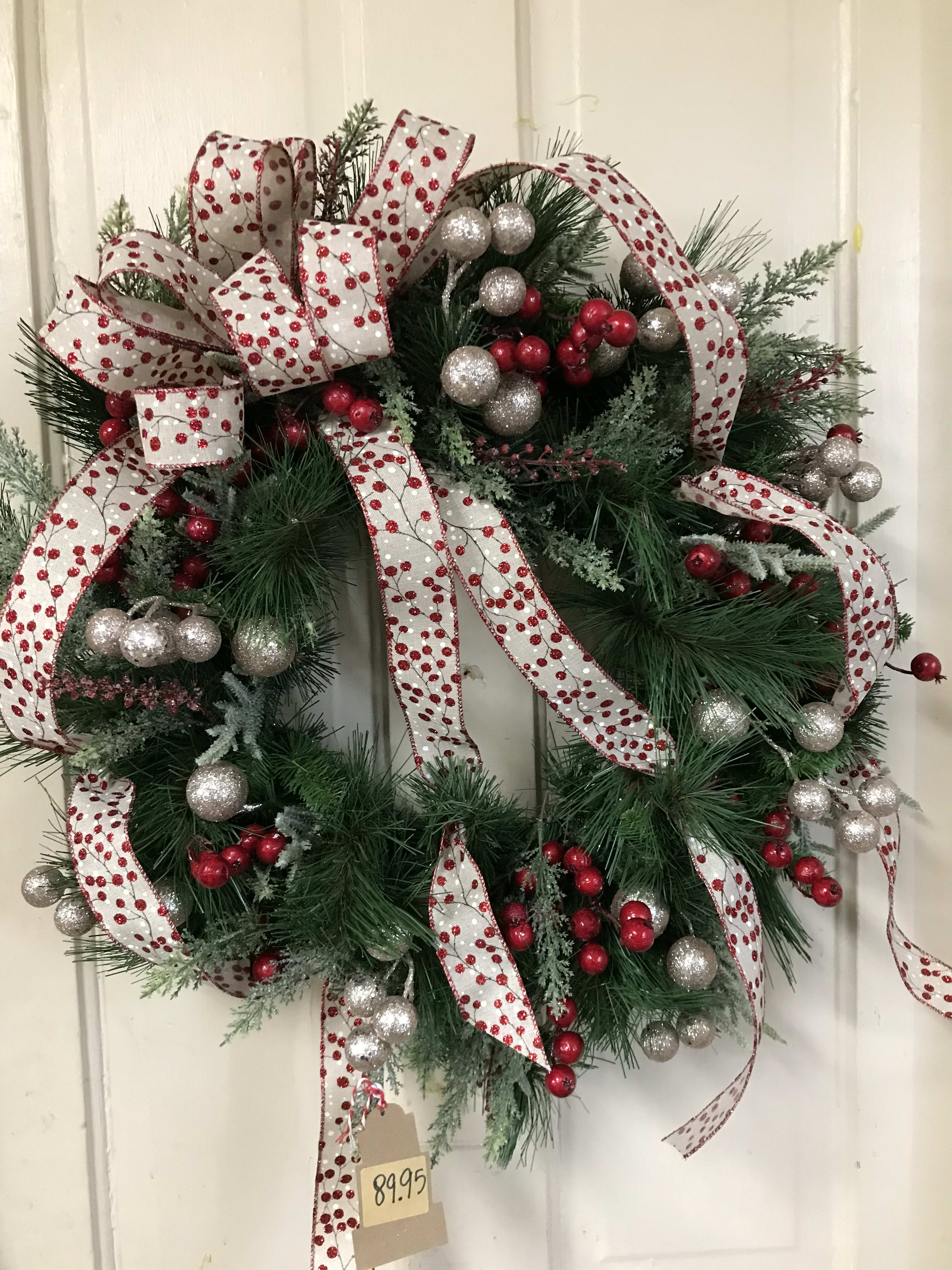 Berries and Ornaments Wreath Flower Bouquet