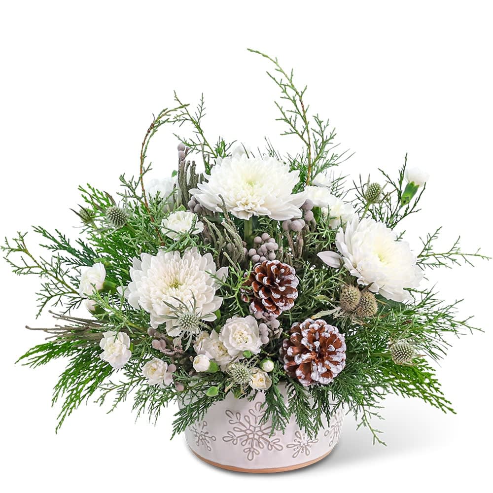 Winter Symphony Centerpiece Flower Bouquet