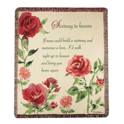 Stairway to Heaven Floral Throw