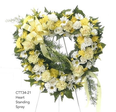 Heart Standing Spary Flower Bouquet