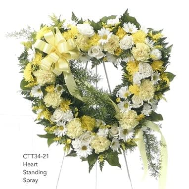 Heart Standing Spray Flower Bouquet