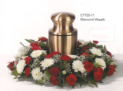 Memorial Wreath Urn Arrangement Flower Bouquet