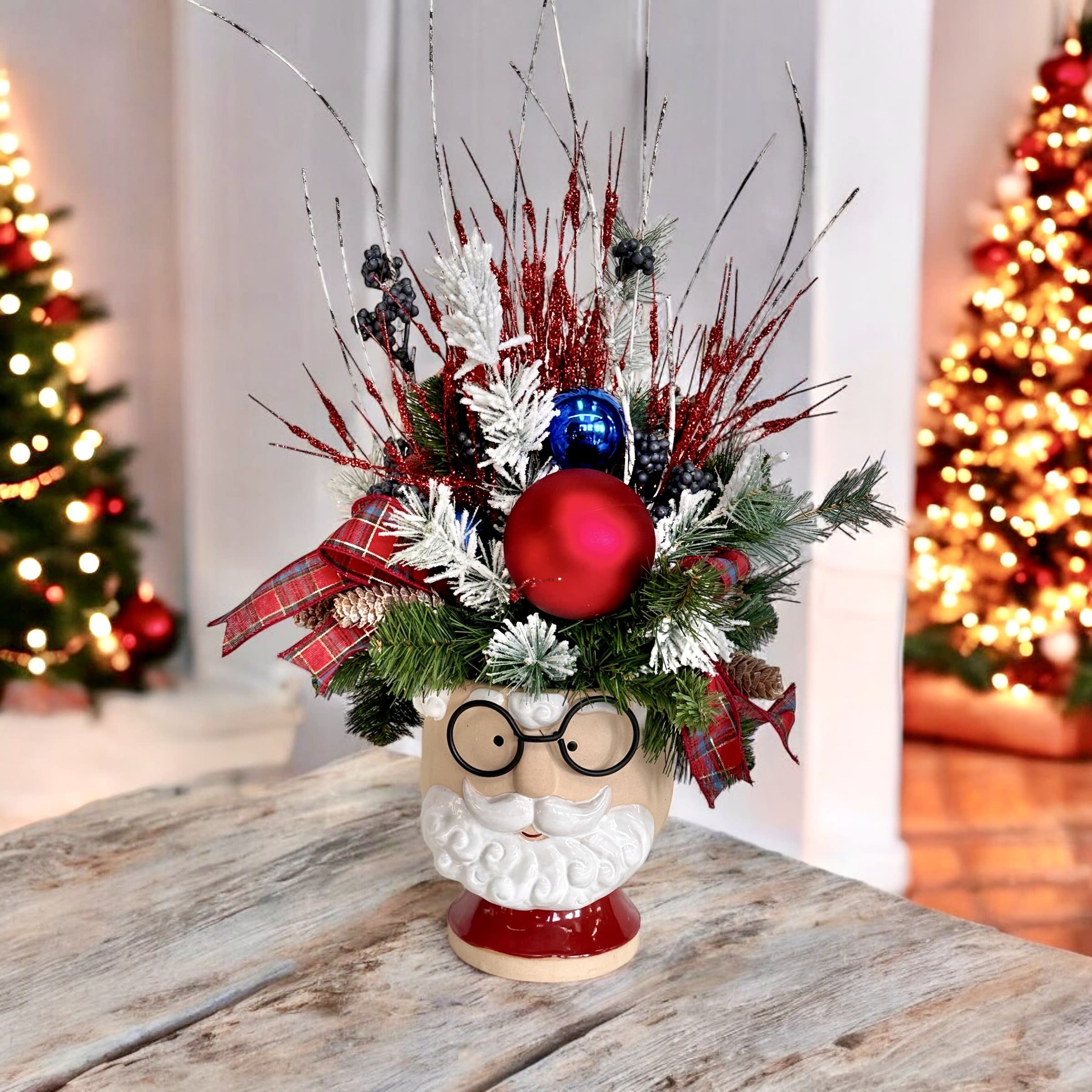 Santa's Spectacular Silk Holiday Bouquet