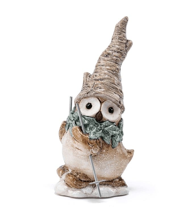 Holly Scarf Skiing Owl