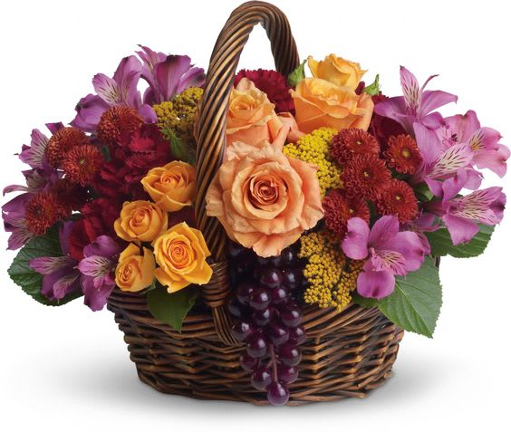 Harvest basket EBF-605 Flower Bouquet