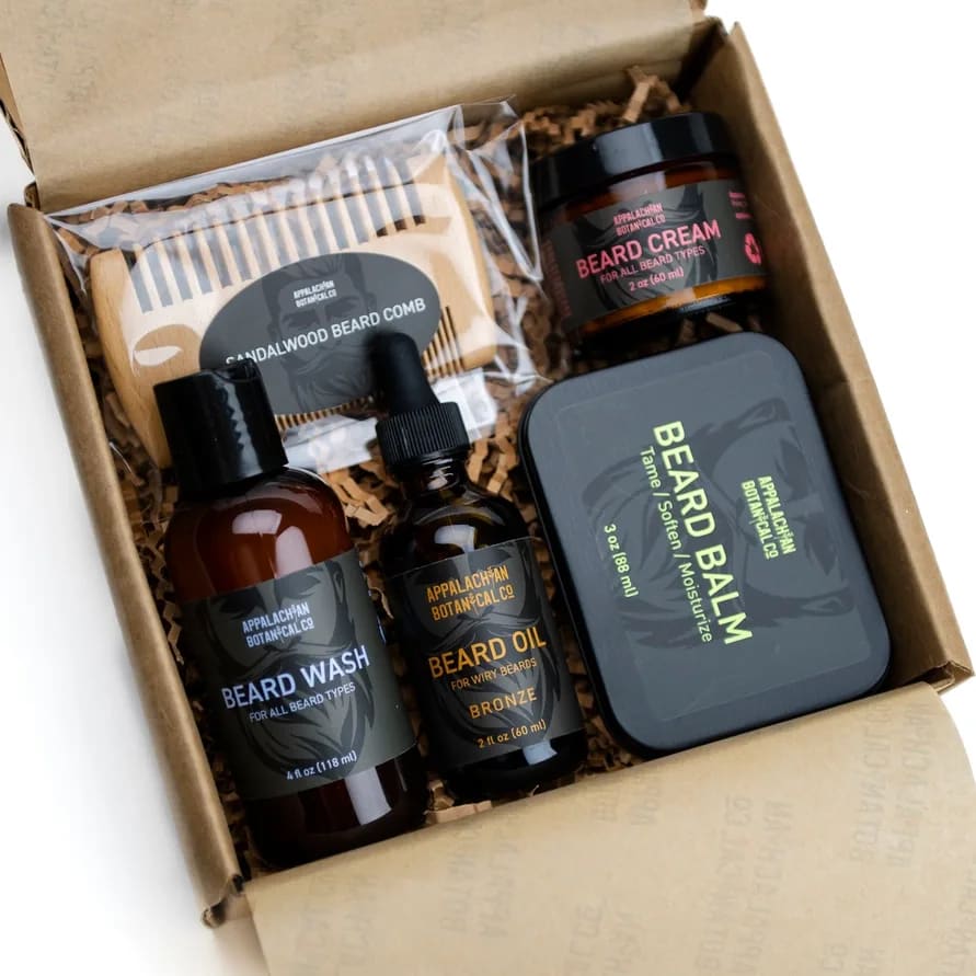 Complete Beard Care Bronze Kit Flower Bouquet