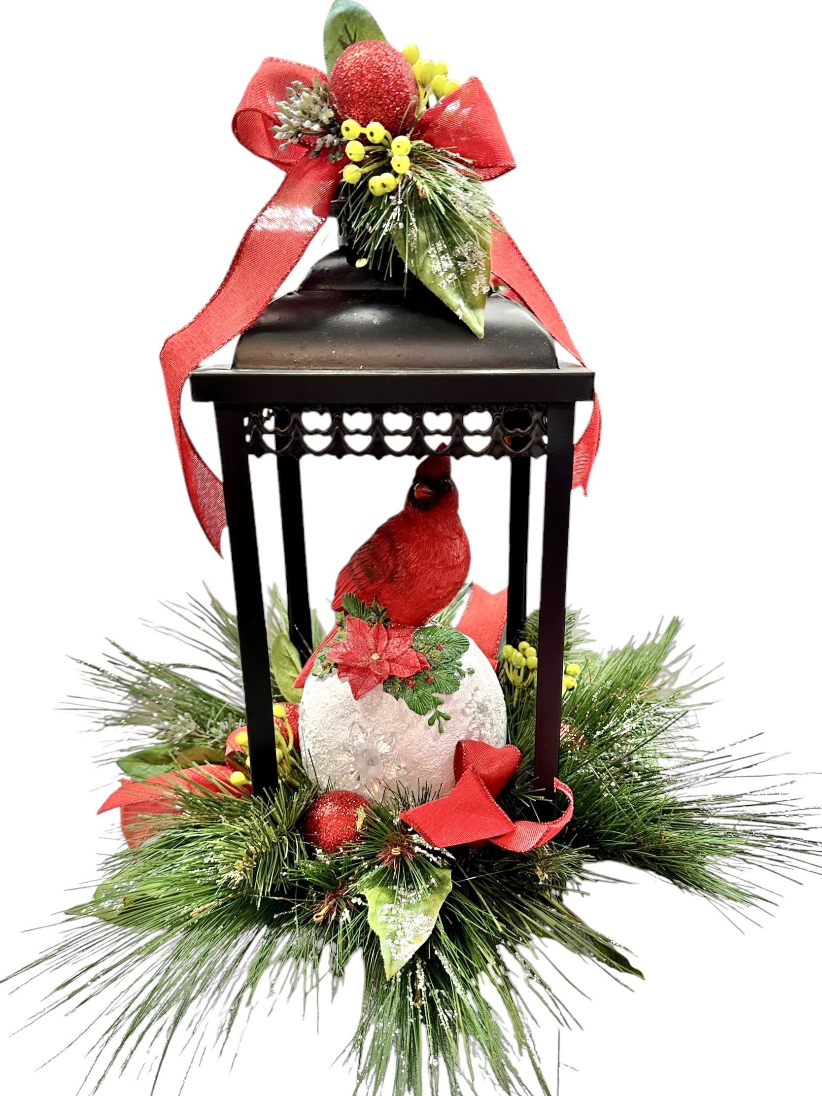 Cardinal Lantern - Silk