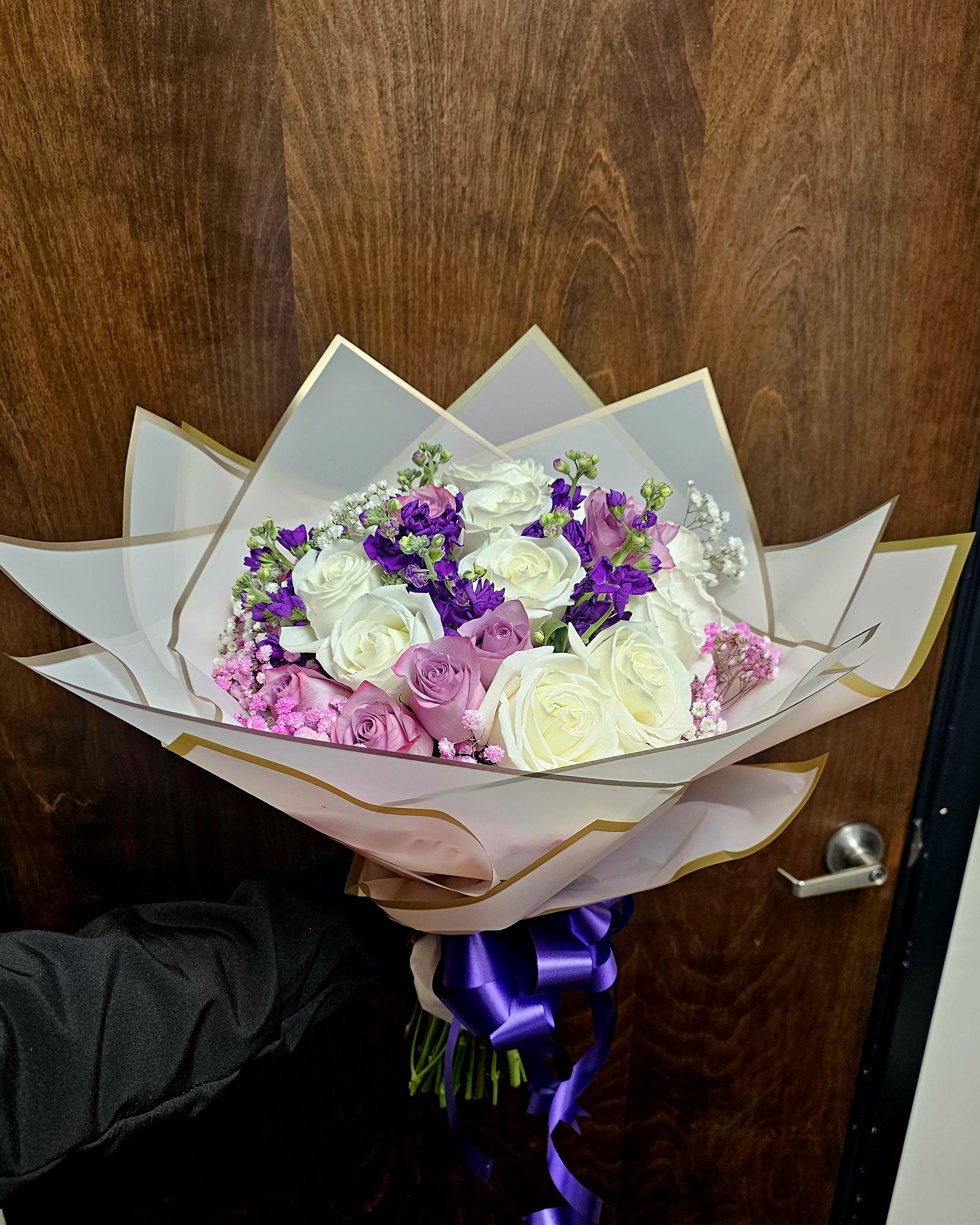 Lavender Charm Wrapped Bouquet