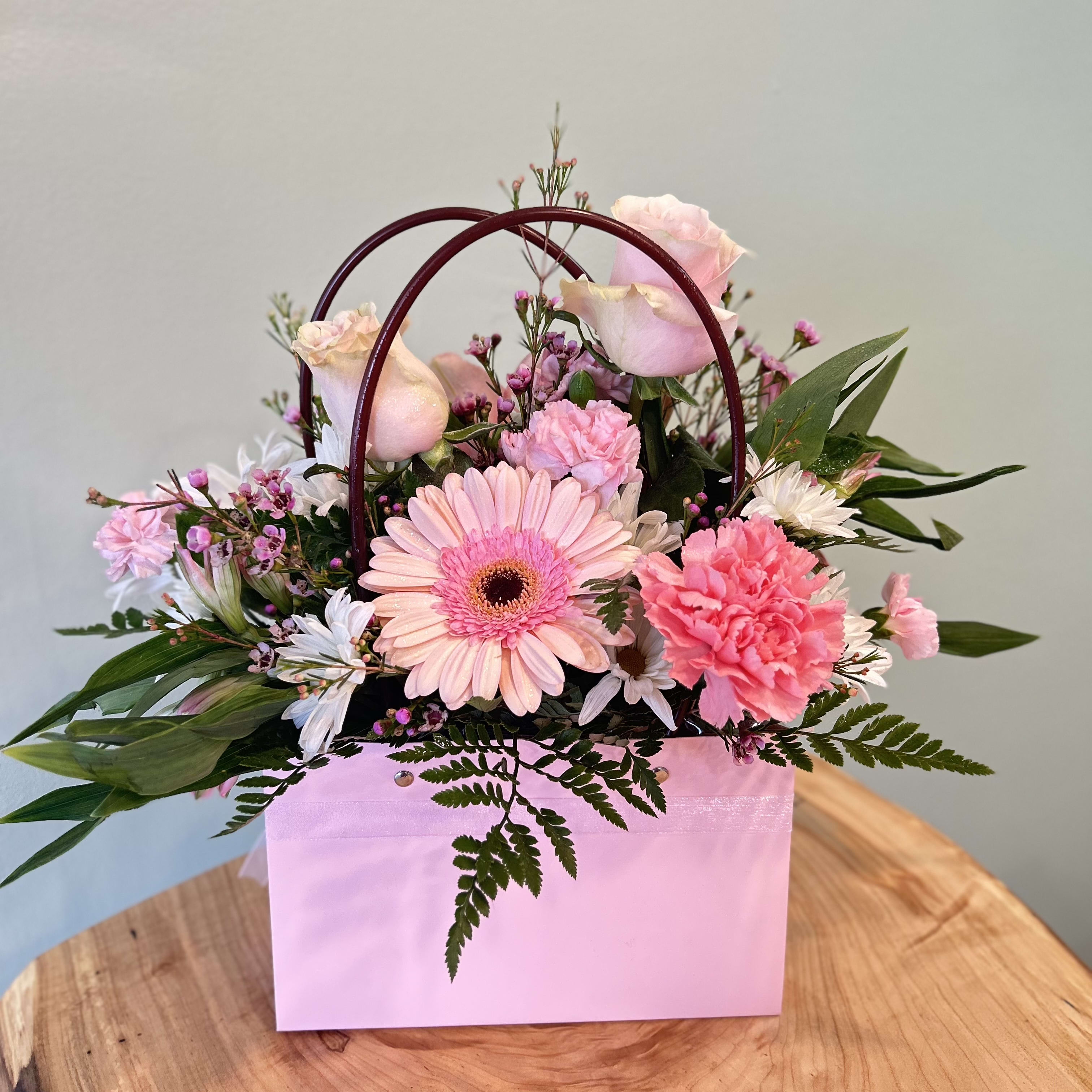 Pink Purse Arrangement