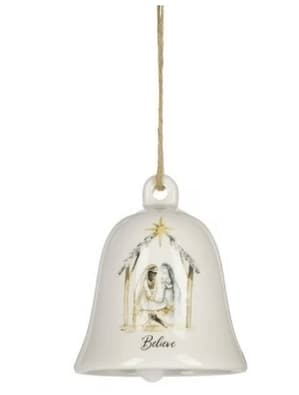 "Believe" Nativity Bell Ornament