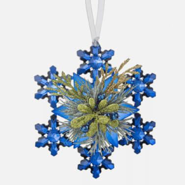 Mistletoe Snowflake Kissing Krystal