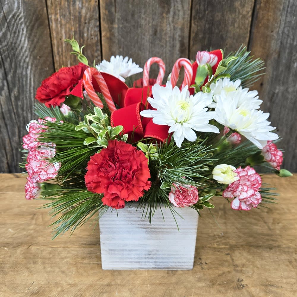 Candy Cane Lane Flower Bouquet