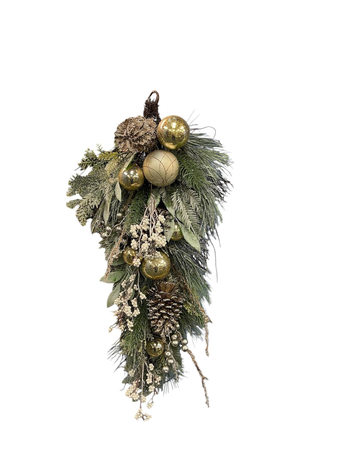 Golden Elegance Silk Swag Flower Bouquet