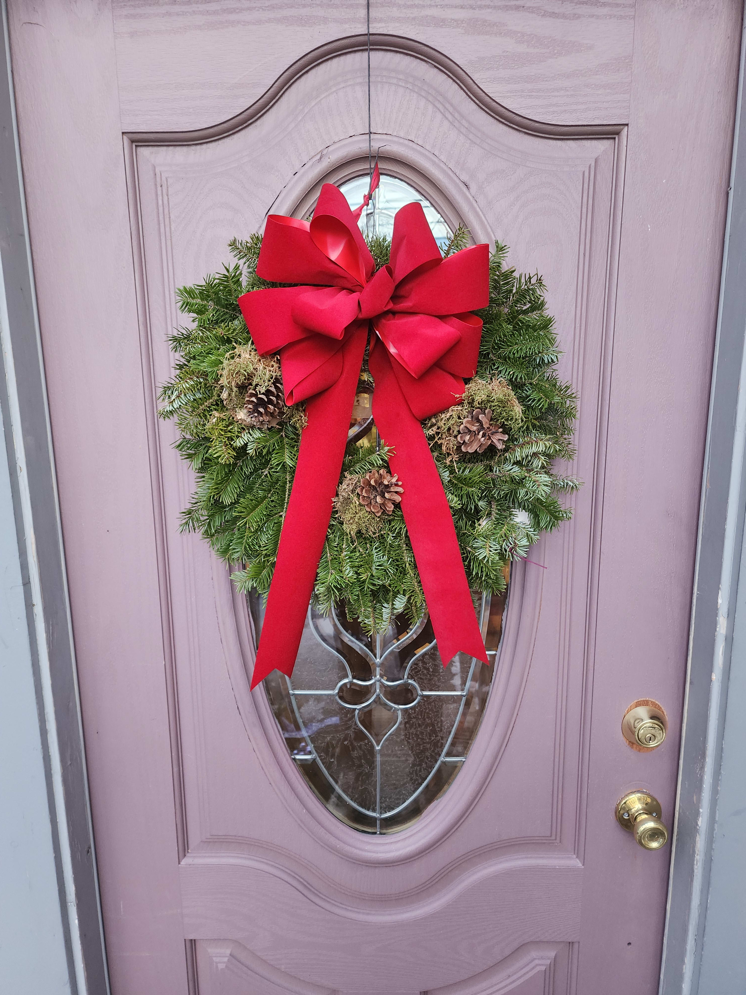 Red Ribbon Wreath