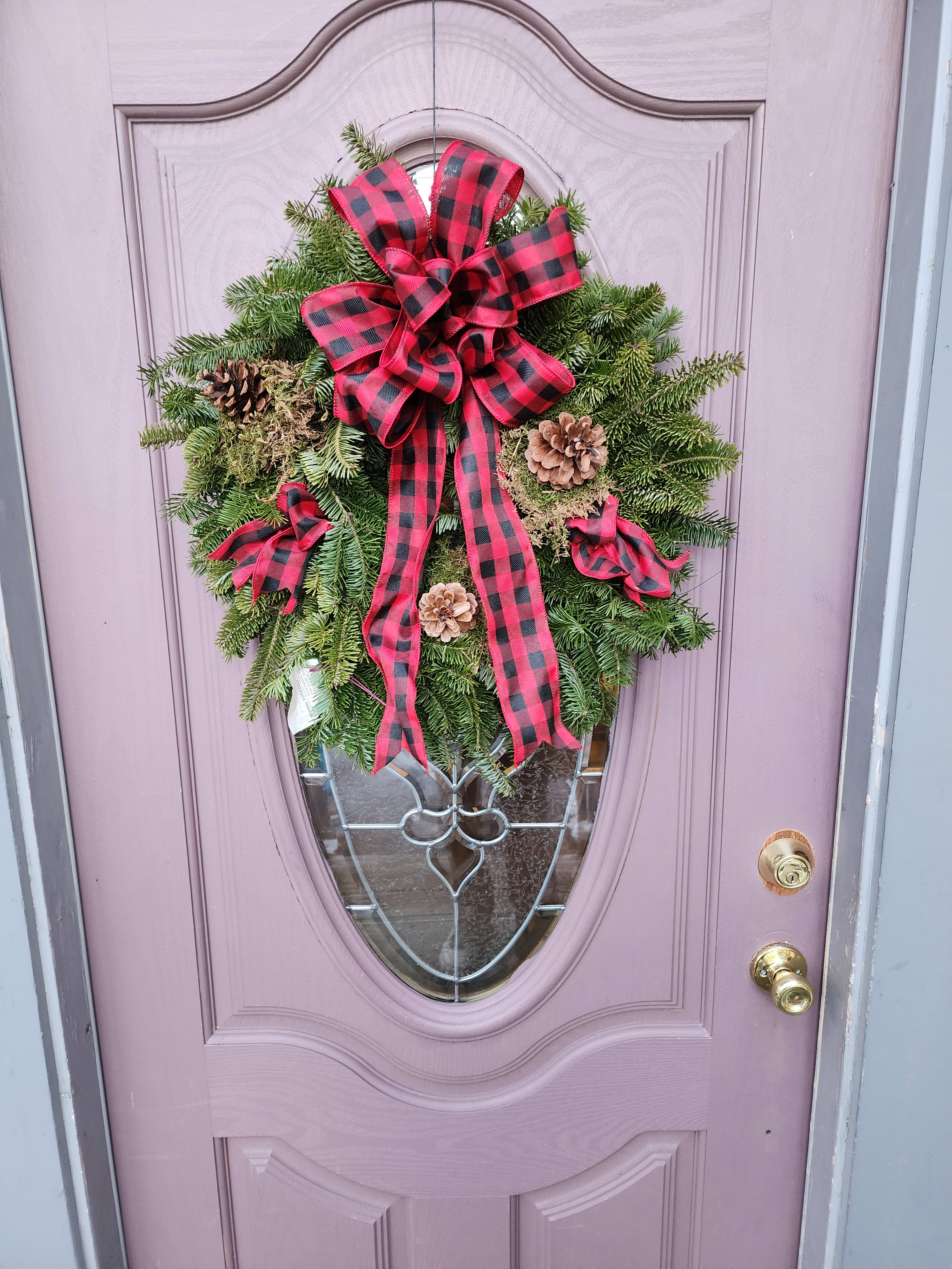 Plaid wreath