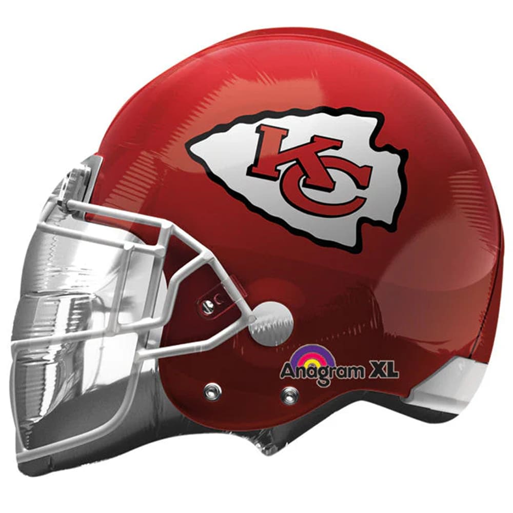 GABMCHIEFS - Large Chiefs Helmet Mylar Balloon Flower Bouquet
