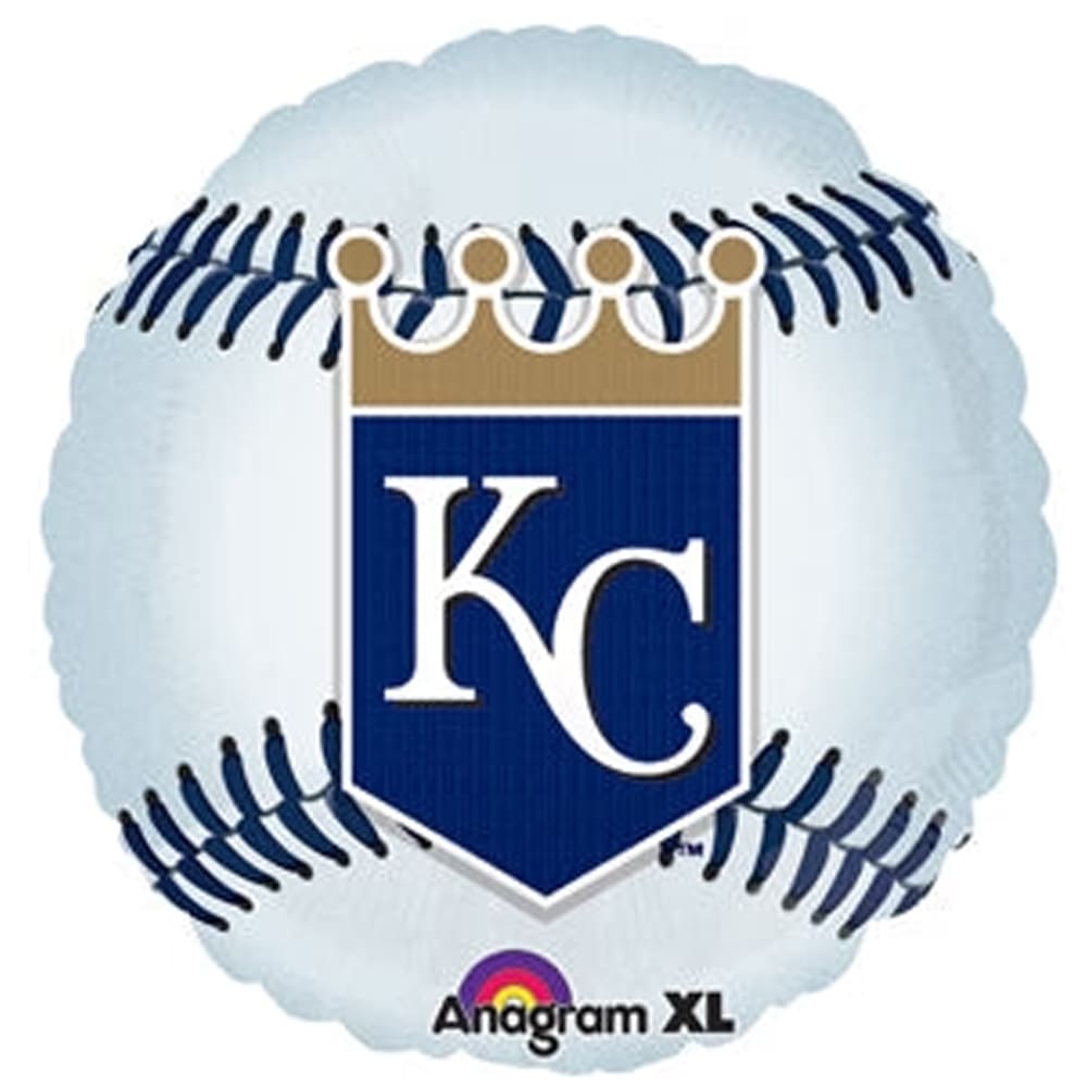 GABMROYALS - Royals Baseball Mylar Balloon Flower Bouquet