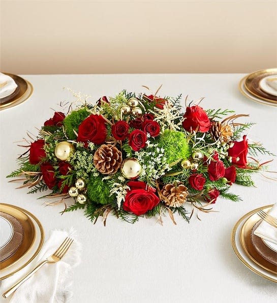 Lavish Christmas™ Centerpiece Flower Bouquet