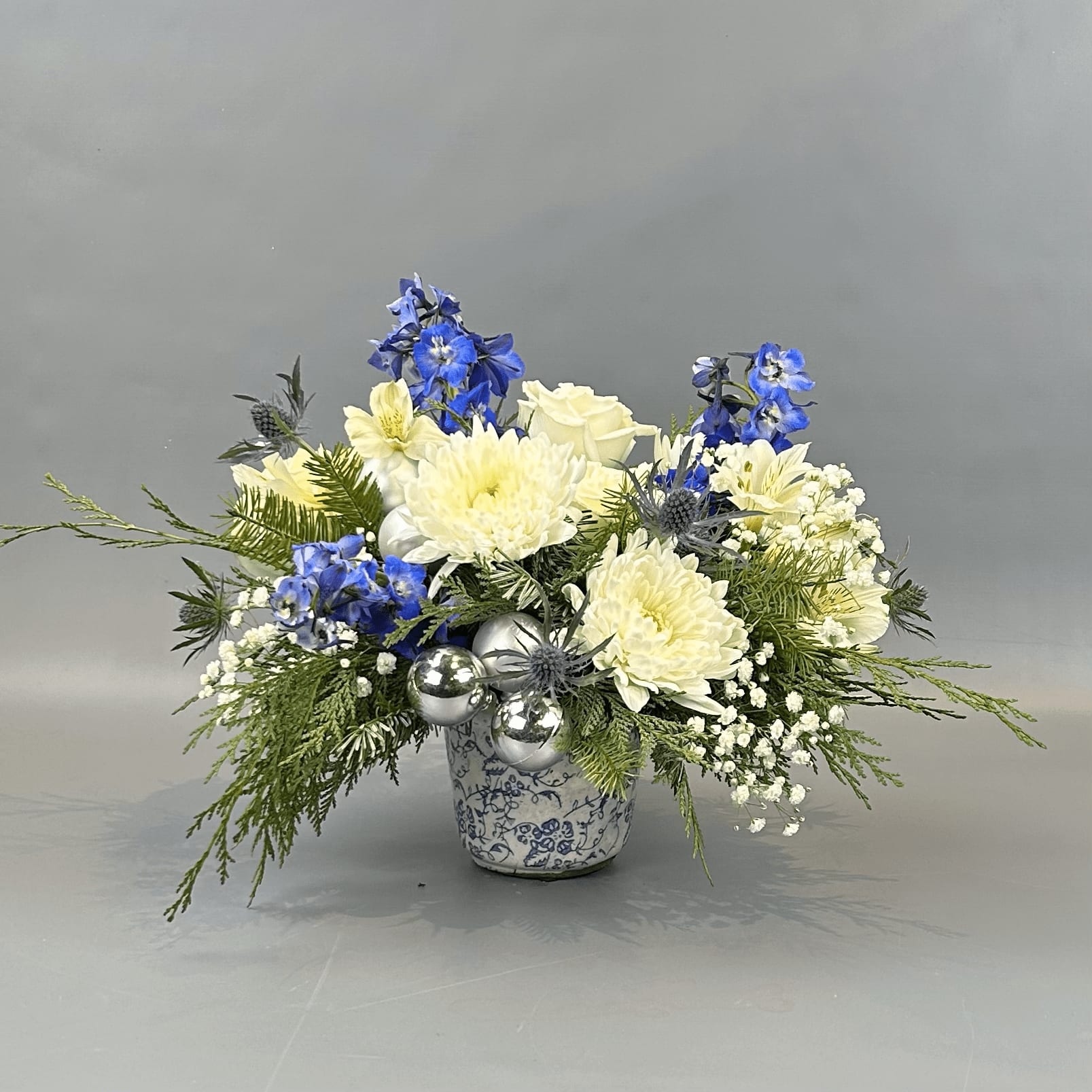 French Countryside Christmas Flower Bouquet