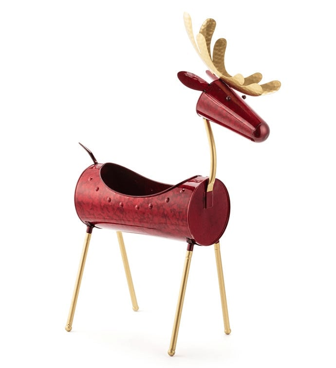 Iridescent Red Deer Planter