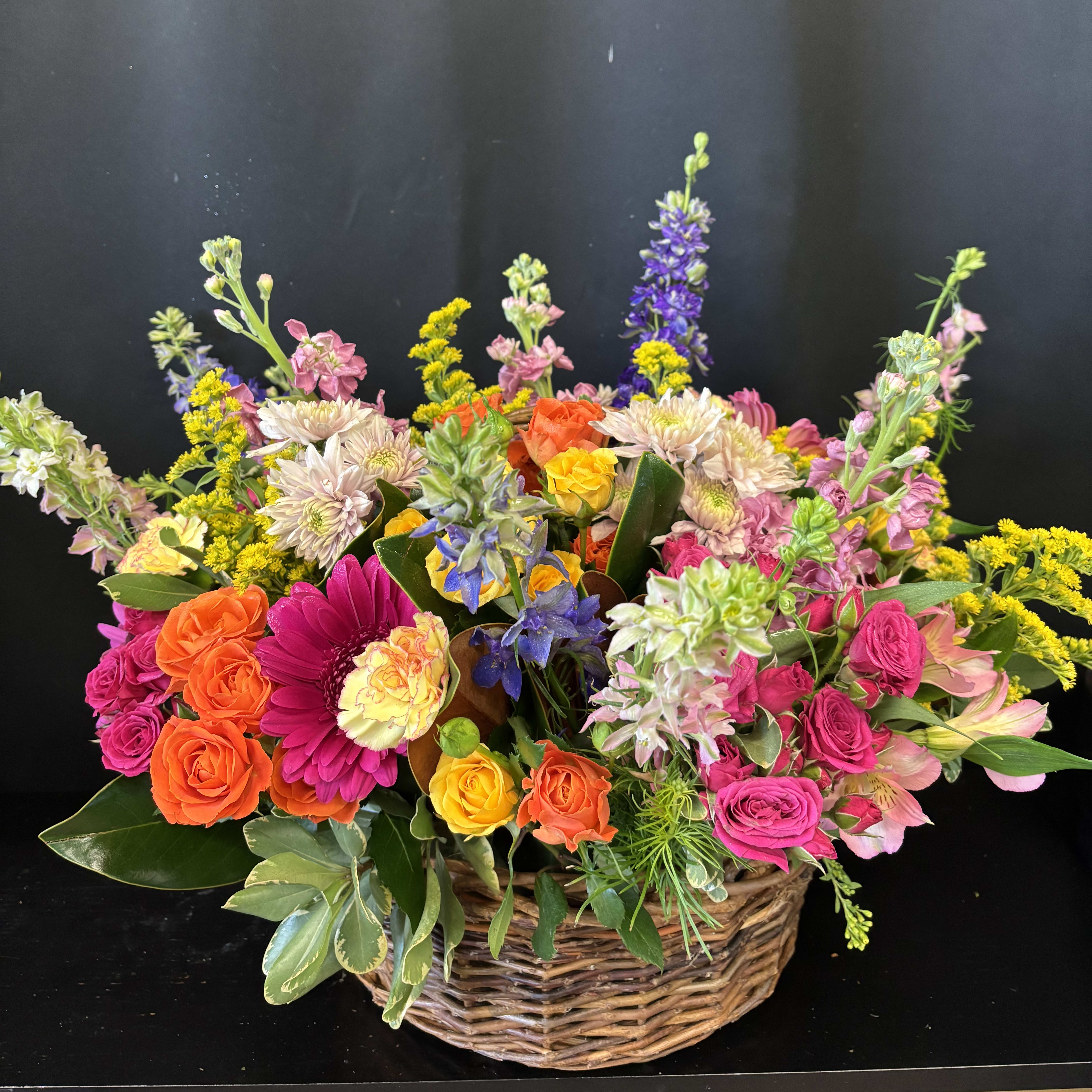 Basket of Blooms Flower Bouquet
