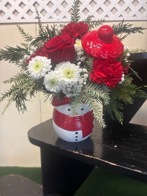 snowman Flower Bouquet