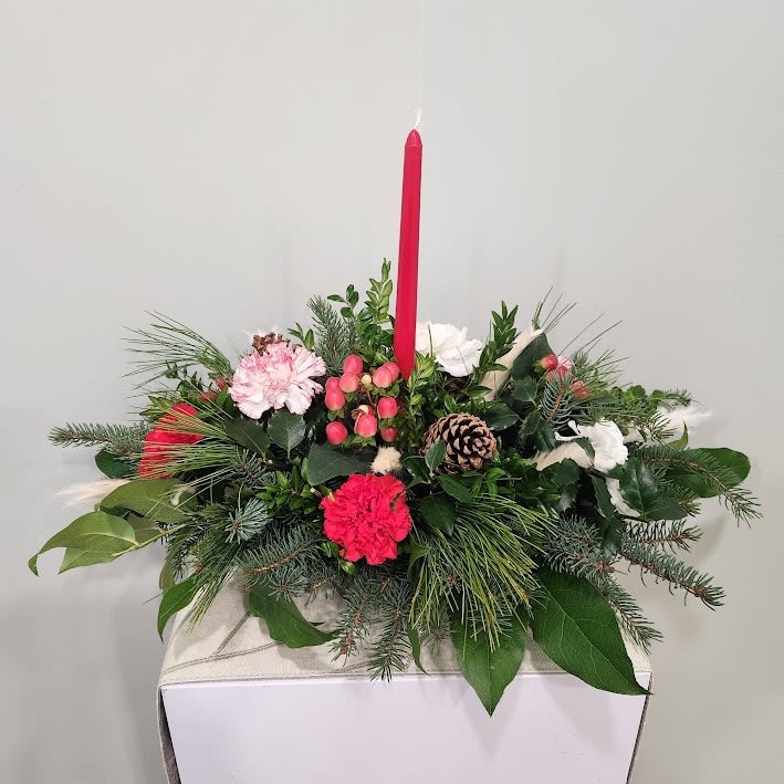 Classic Christmas Centerpiece Flower Bouquet