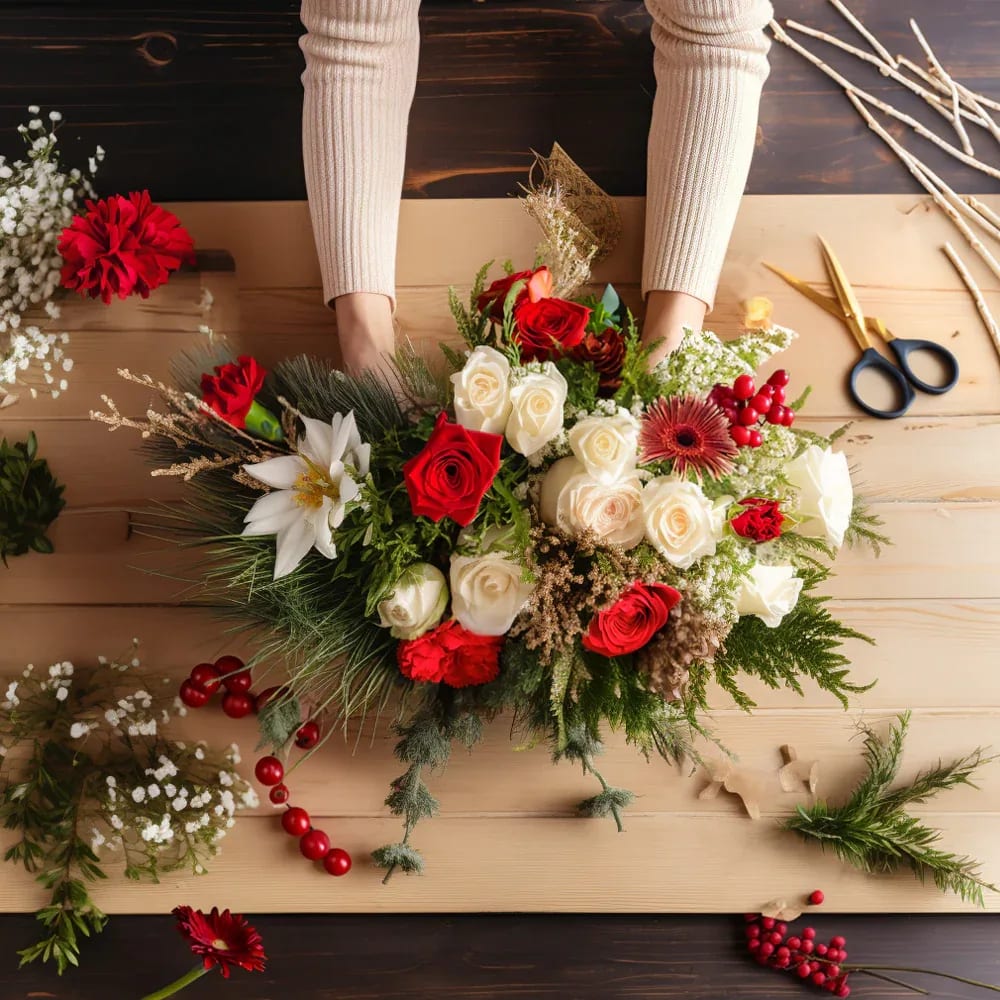 Designer Choice Christmas Arrangement Flower Bouquet