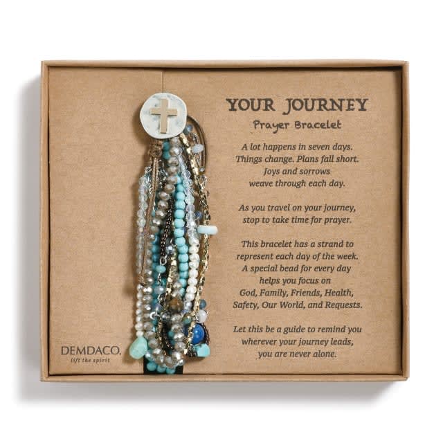 Truquoise Prayer Bracelet Flower Bouquet