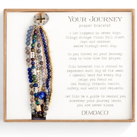 Indigo Prayer Bracelet Flower Bouquet