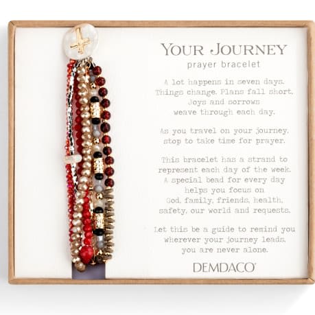 Garnet Prayer Bracelet Flower Bouquet