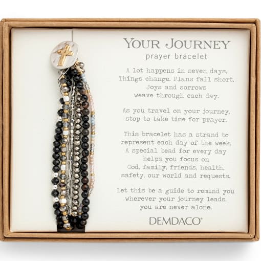 Black Prayer Bracelet Flower Bouquet