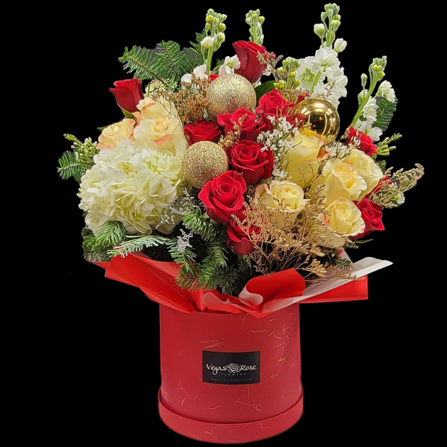 RED & BRIGHT HOLIDAY Flower Bouquet