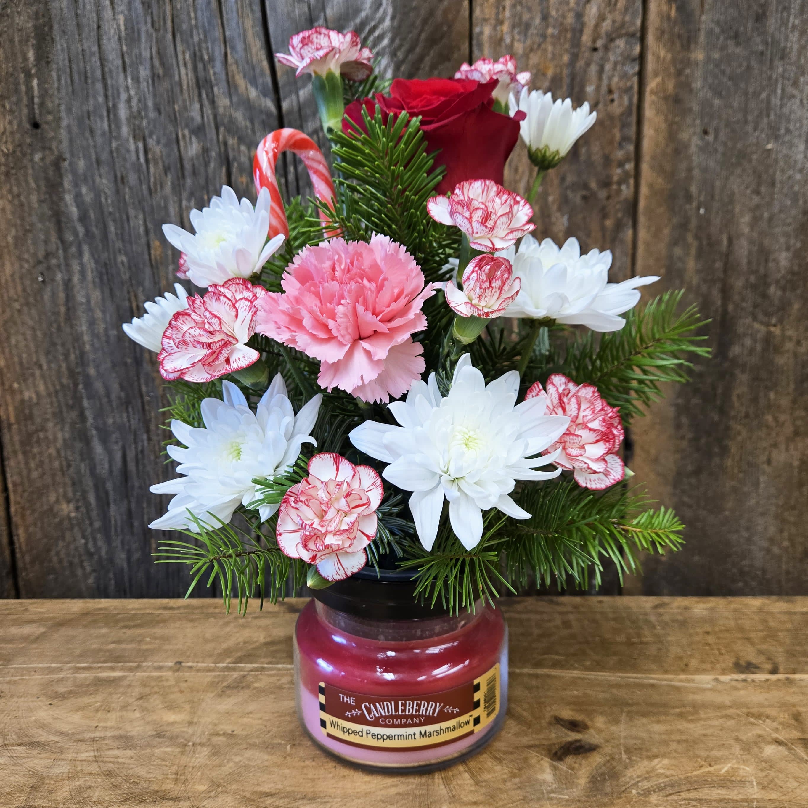 Whipped Peppermint Candle Bouquet