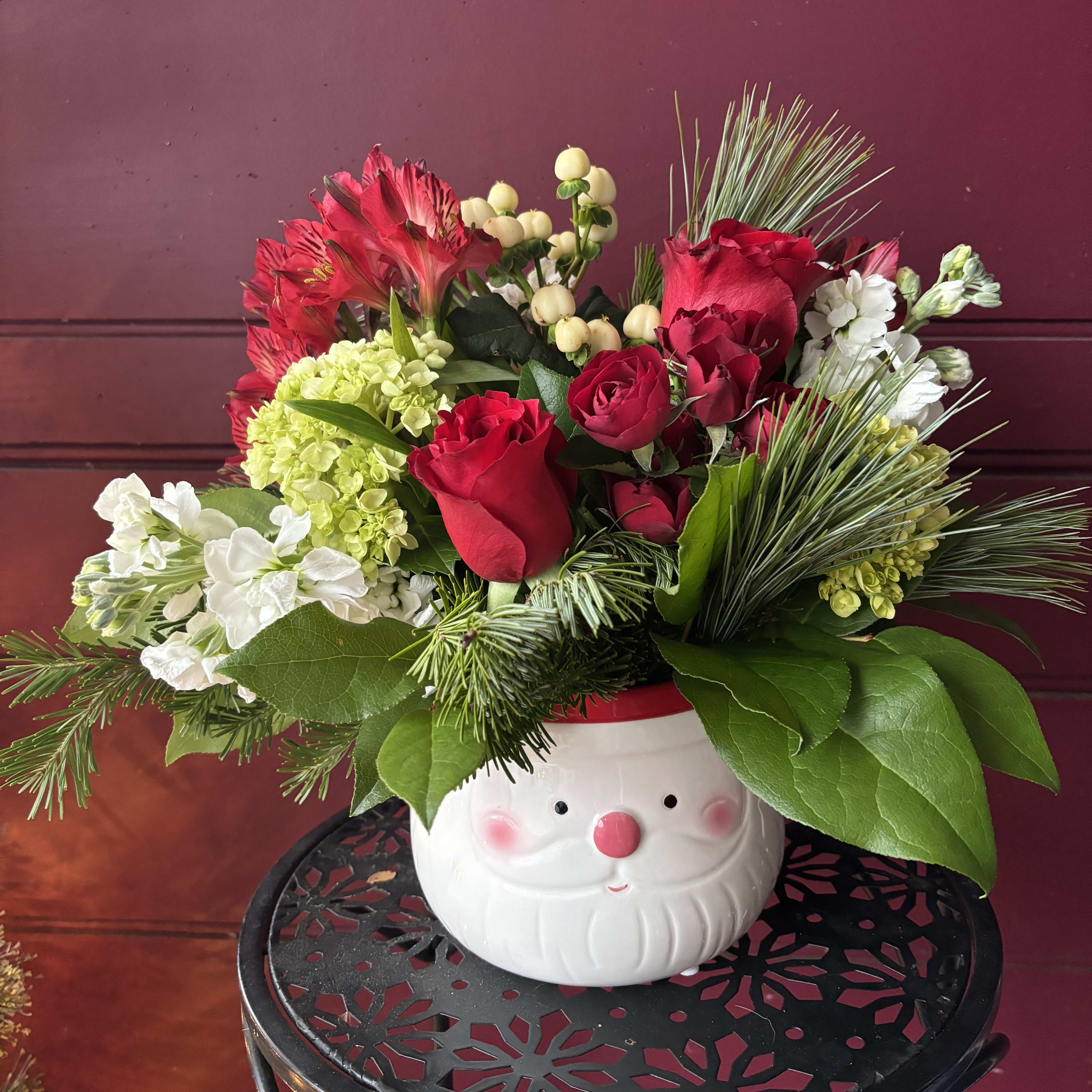 Here Comes Santa Flower Bouquet