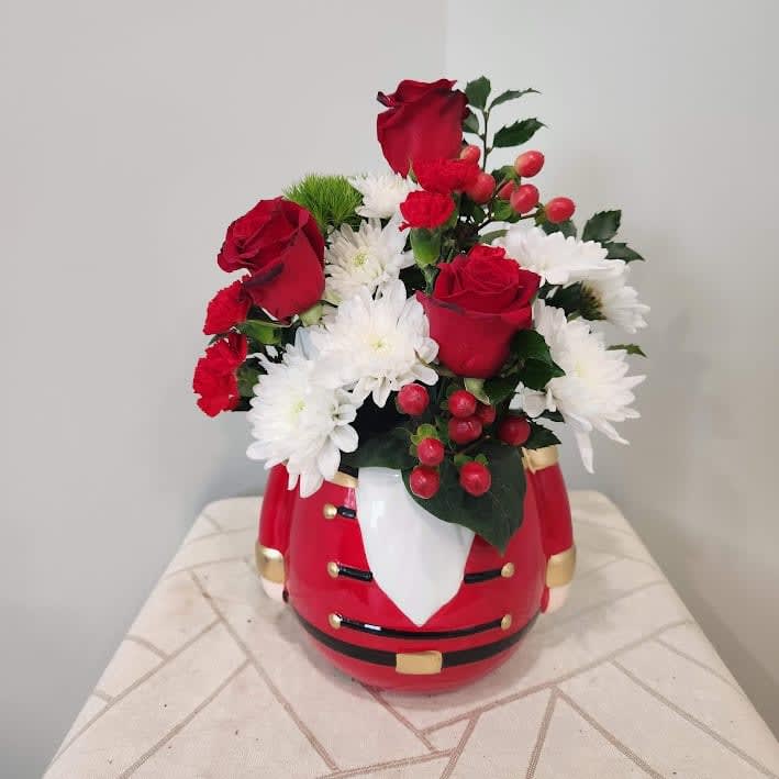 Holiday Nutcracker Flower Bouquet