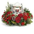 Thomas Kinkade's Sweet Sounds Of Christmas Flower Bouquet