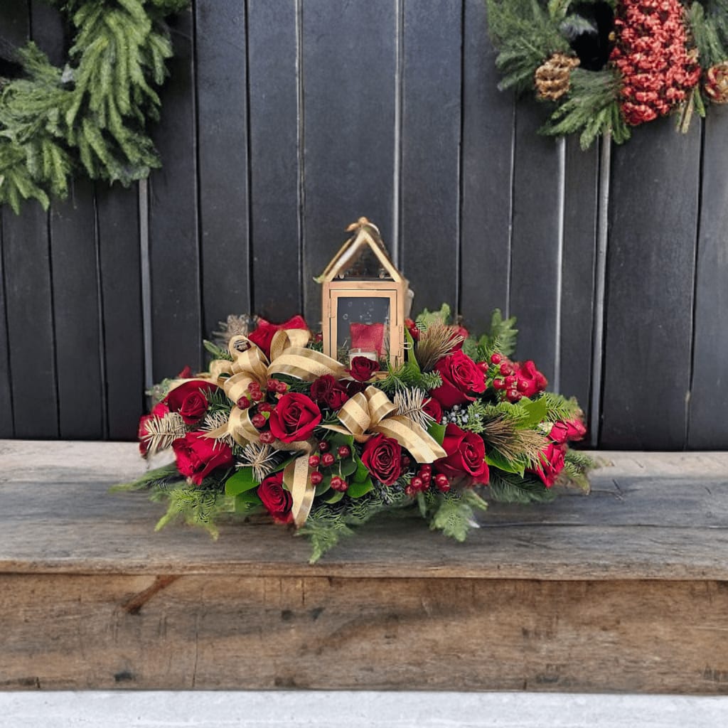 ND-28 Centro de mesa navideño de rosas