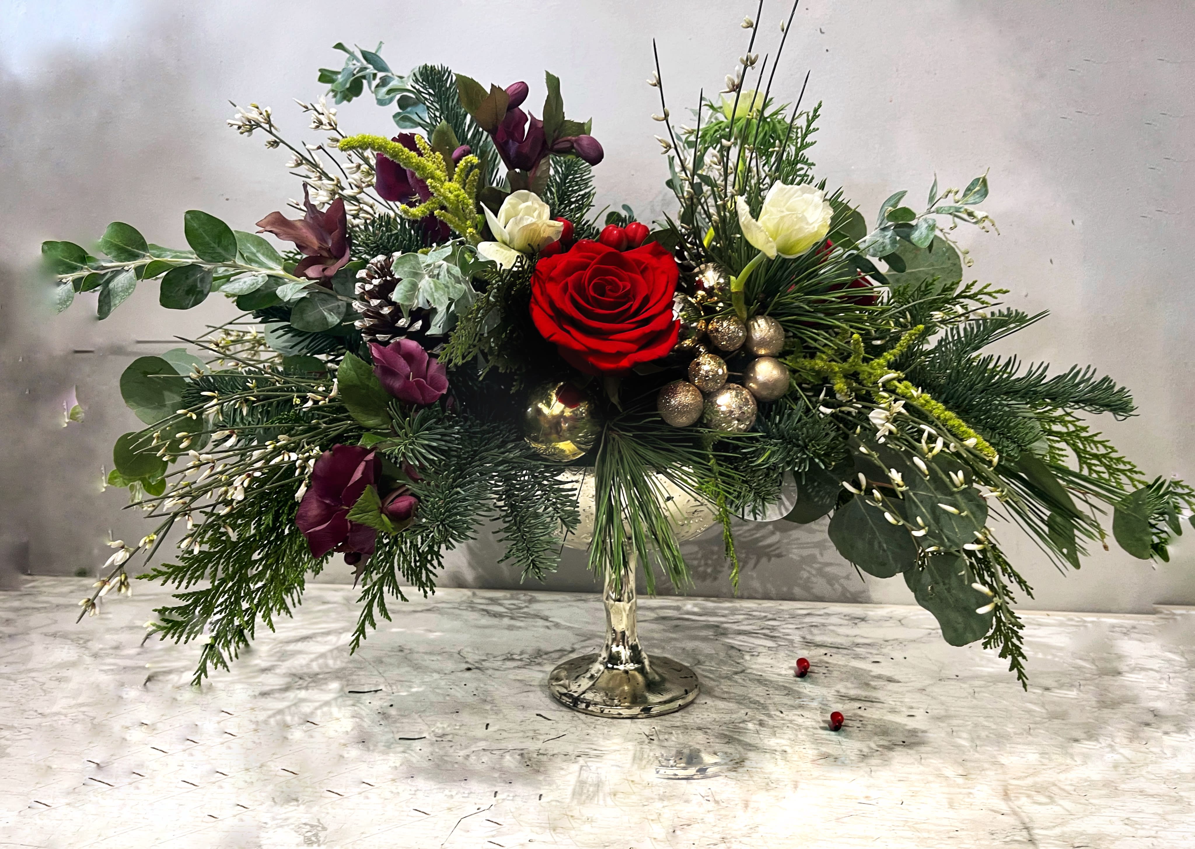 Regal Holiday Flower Bouquet